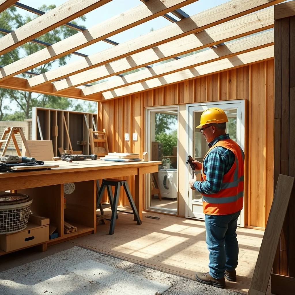 A 3D-printed residential home under construction in a regional Australian setting.