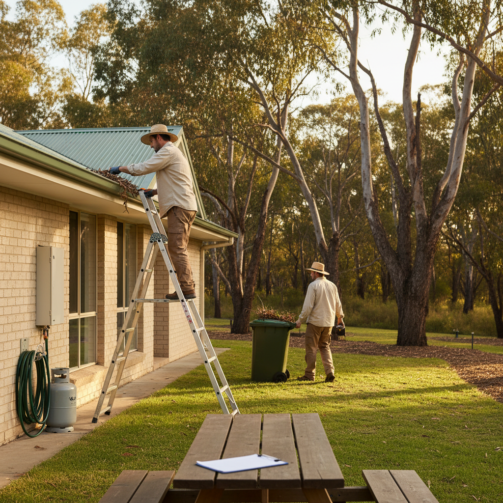 Illustration of a bushfire-ready home