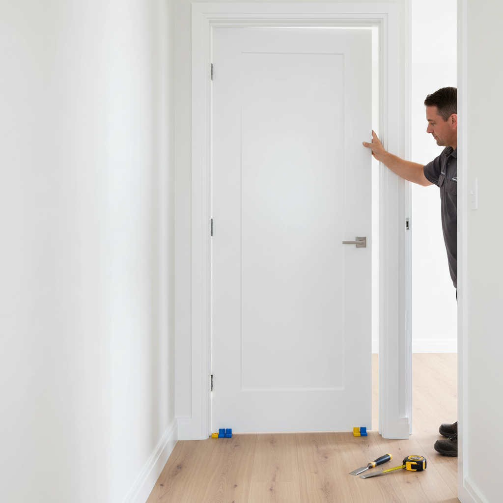 Illustration of a door in a frame
