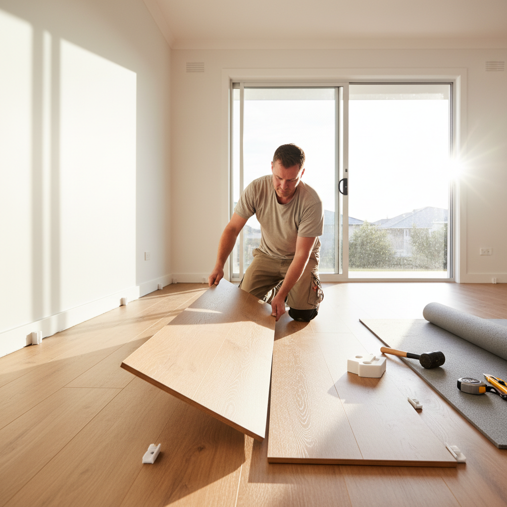 Illustration of plank flooring
