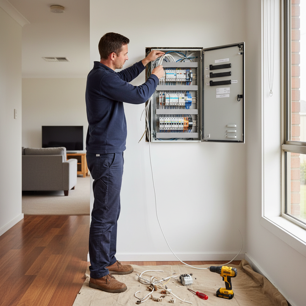 Illustration of electrical wiring