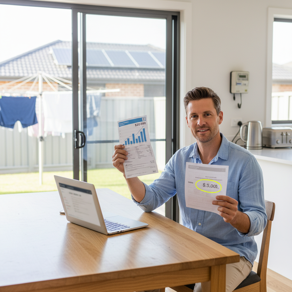 Illustration of an electricity bill
