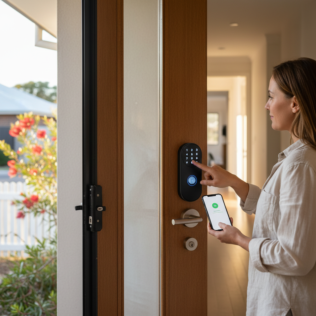 Illustration of a smart lock