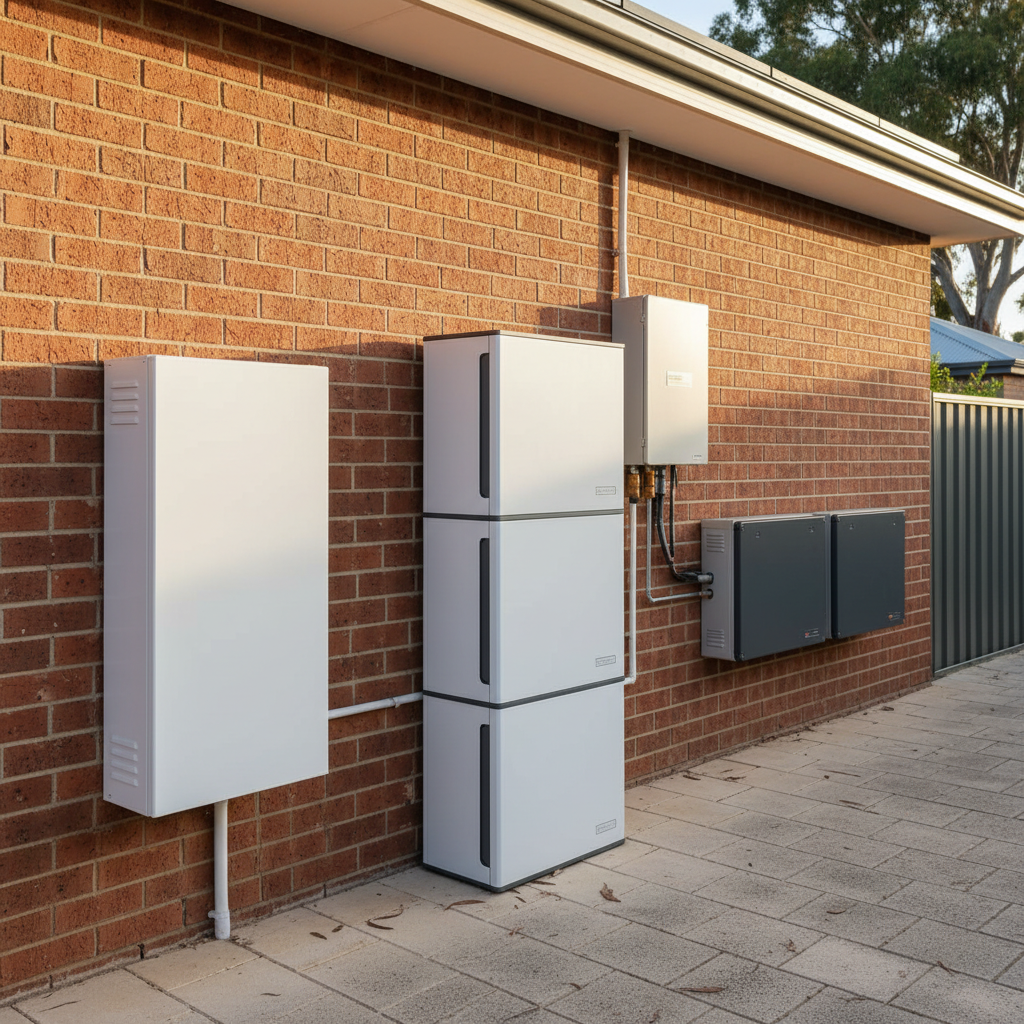 Illustration of a home battery