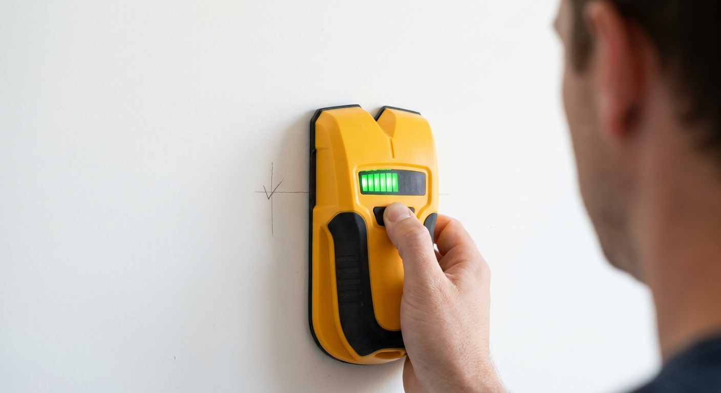 Step 2: Find the studs (or know your wall)