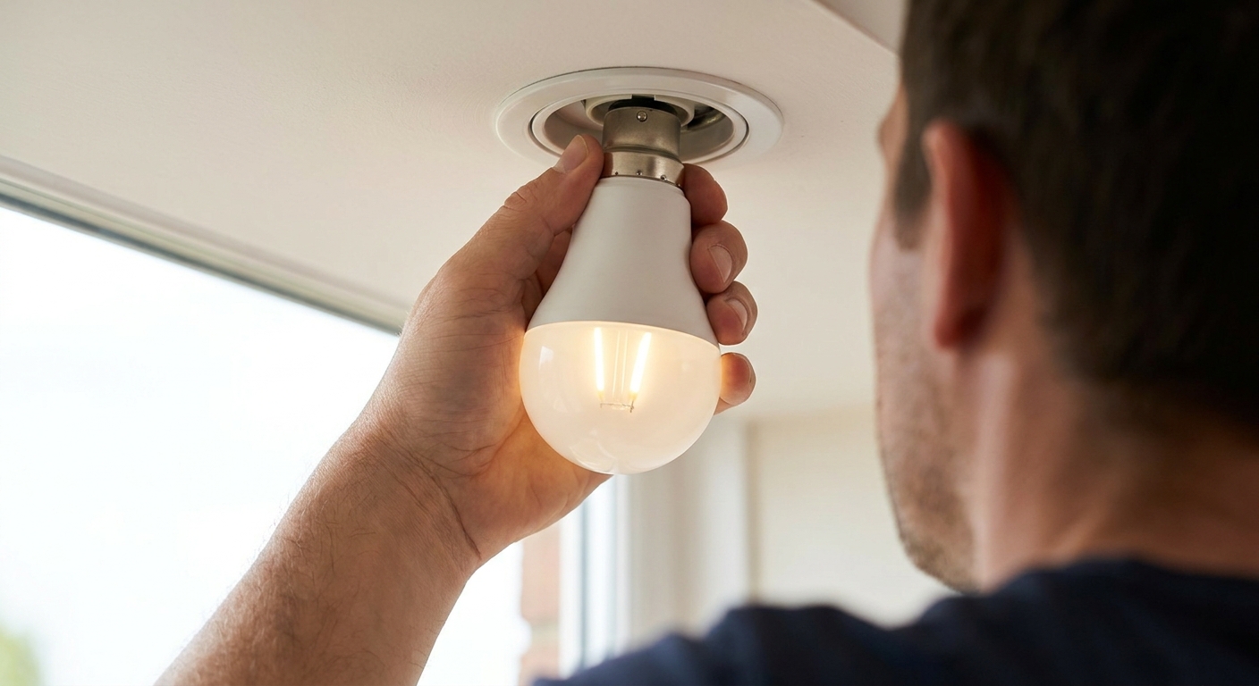 Step 6: Fit the new bulb and test
