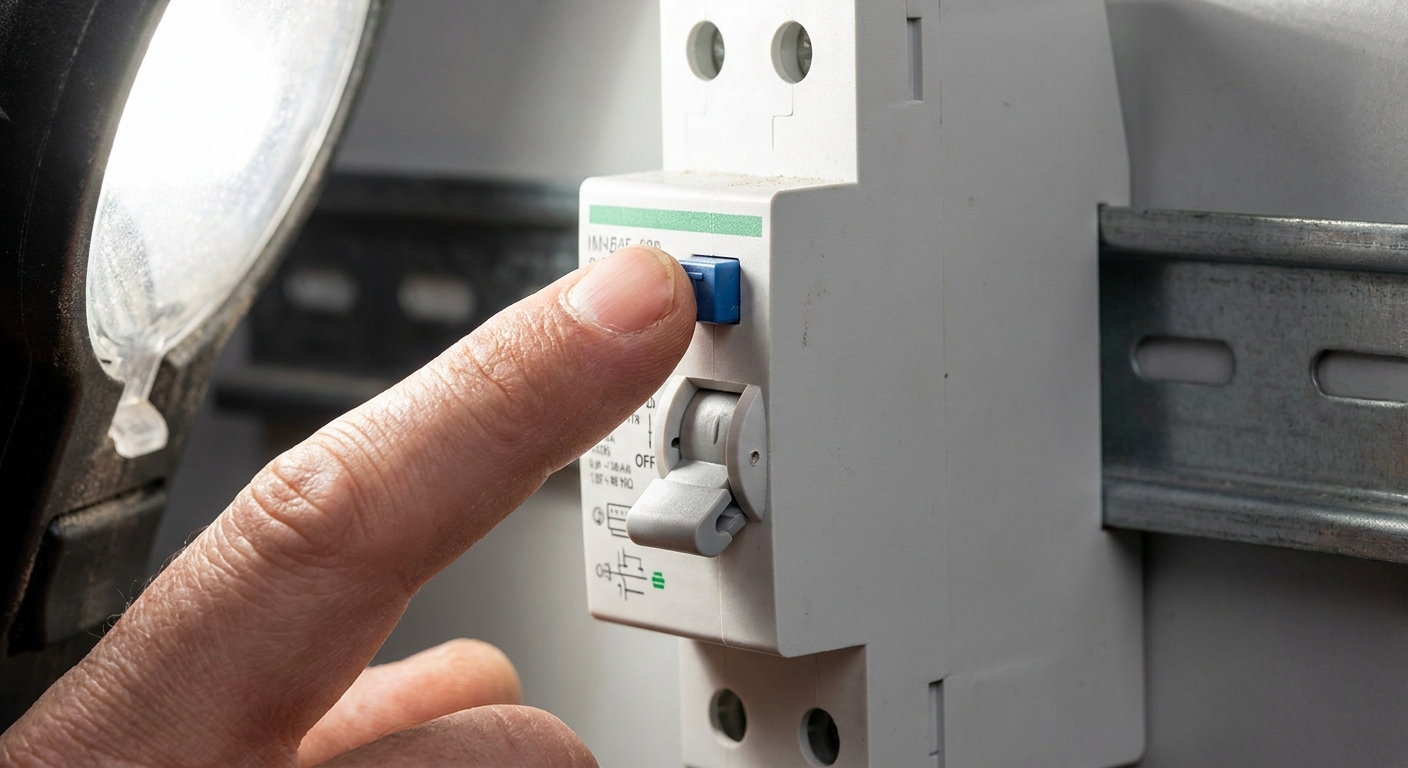 Step 3: Press the TEST button