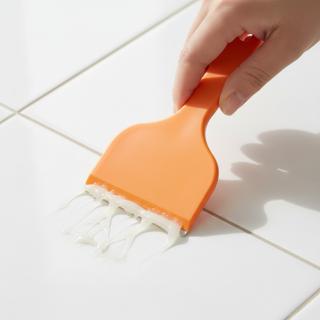 Step 4: Scrape the softened residue
