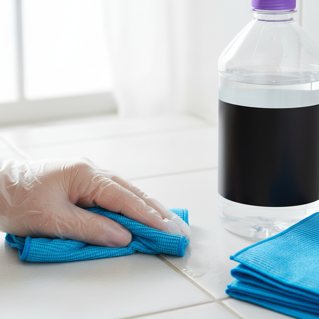 Step 5: Clean with methylated spirits